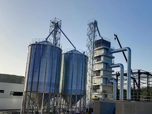 1000tons 1200tons Hopper Bottom Grain Storage Silo - haokebang